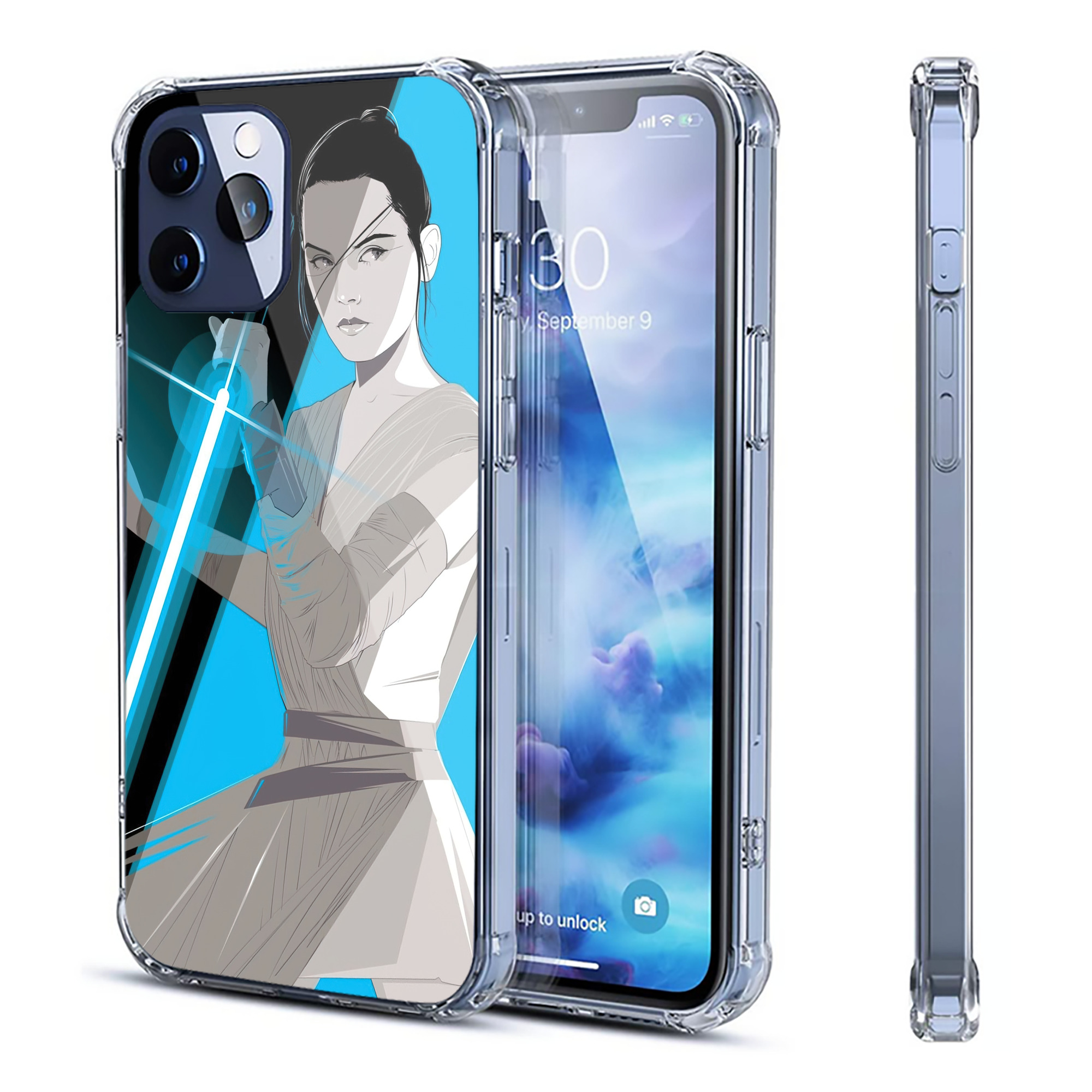 （画像用） スター・ウォーズ Star Wars 【iPhone 12シリーズ対応】透明スマホケース（クリアソフトケース）